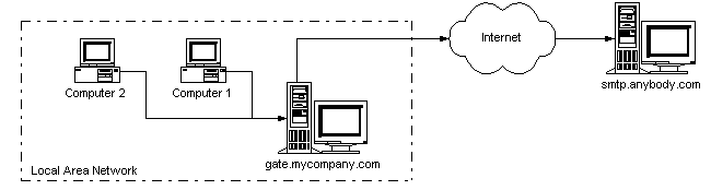 Pic.2. - Local area network (LAN) of organization.